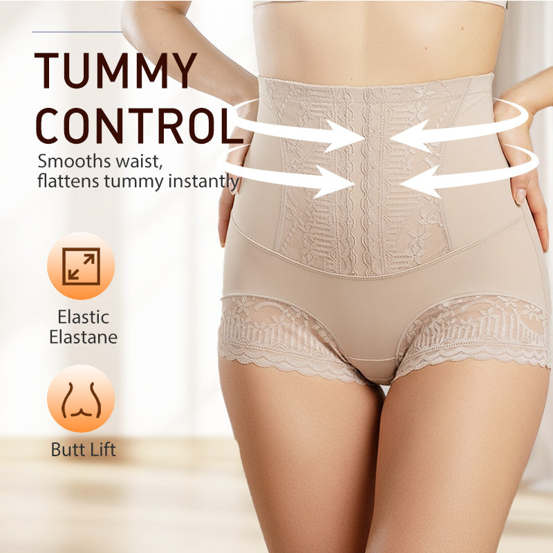 Slip modellanti in pizzo a vita alta da donna