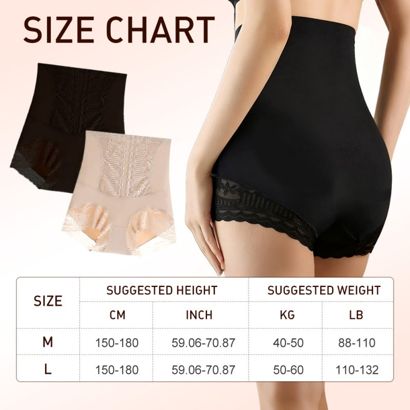 Slip modellanti in pizzo a vita alta da donna