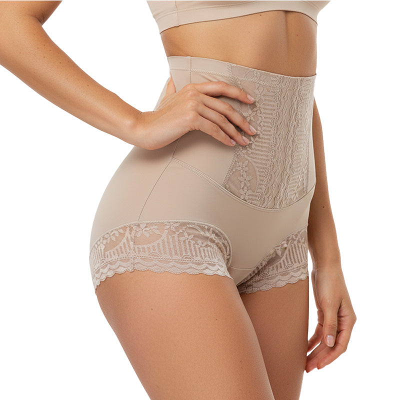 Slip modellanti in pizzo a vita alta da donna