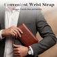 Men’s PU Leather Wallet with Wrist Strap