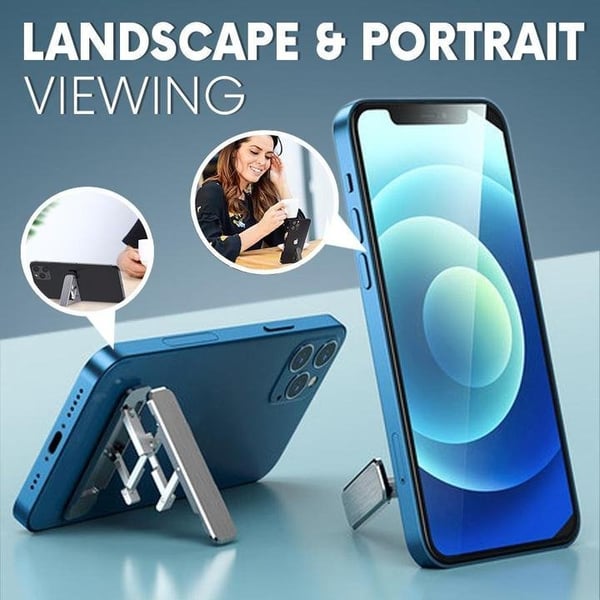 📱Supporto telefonino adesivo ultrasottile! Angolo regolabile 0-100°, pieghevole, portatile. Usa il telefono a mani libere ovunque tu sia!