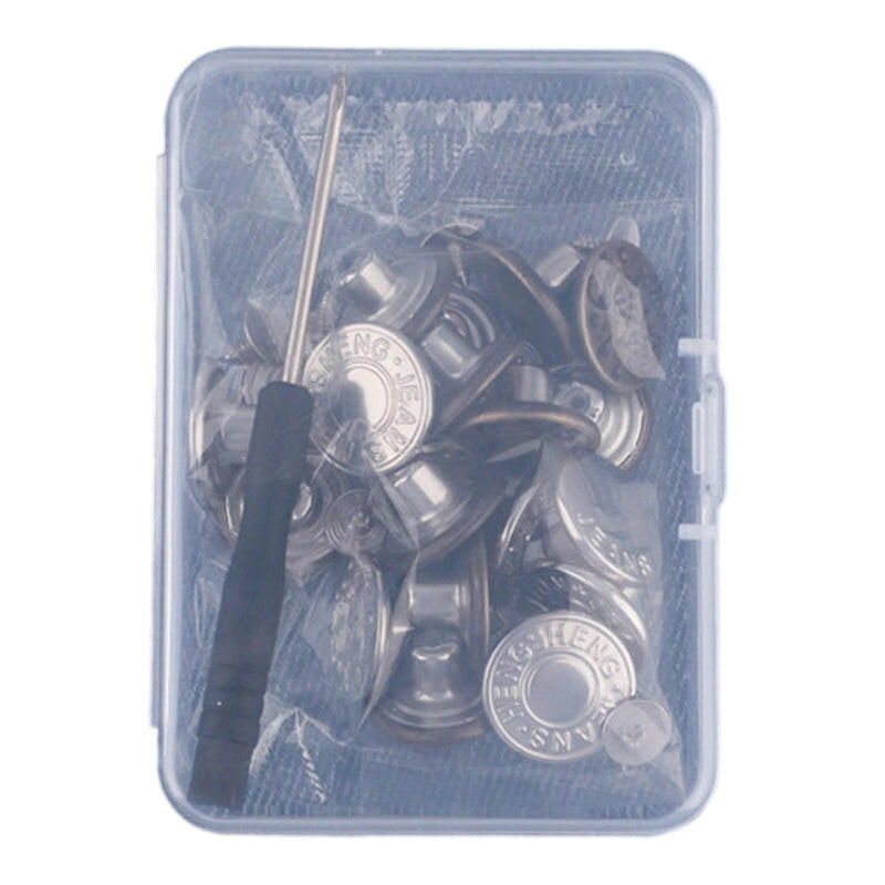 Set di bottoni rimovibili per jeans senza cucitura