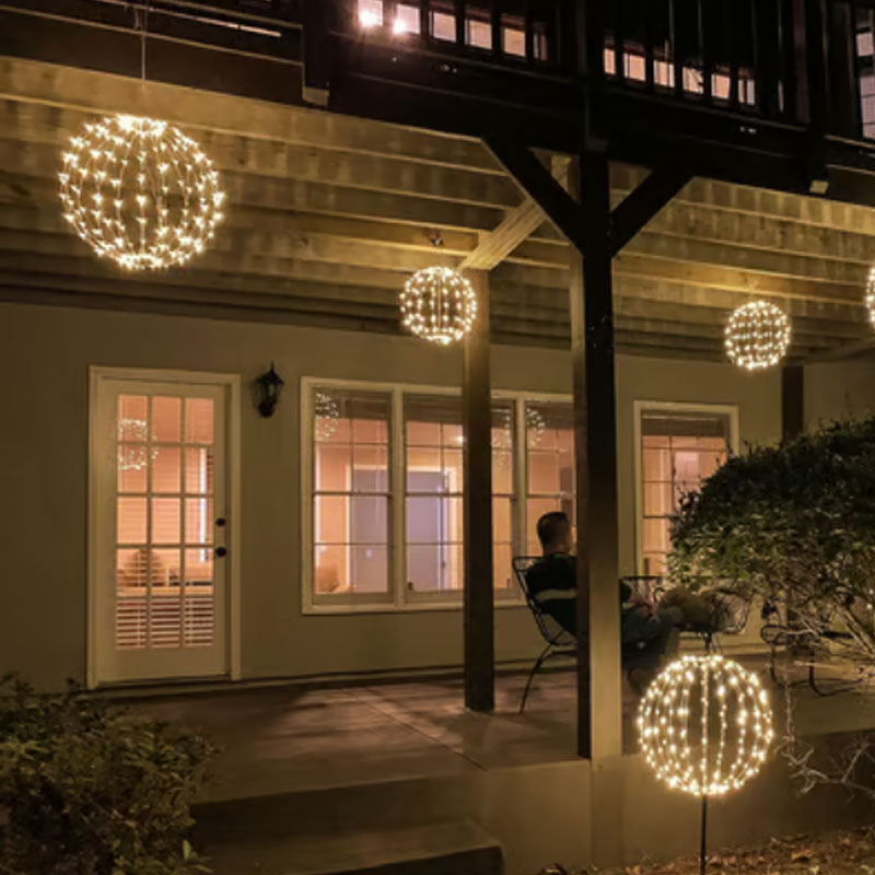 🏮✨ Sfera luminosa LED pieghevole da esterno – Dì Addio alle decorazioni ingombranti e fragili! 🚫 Luce 360°, resistente alle intemperie, riutilizzabile per feste e giardino ✨
