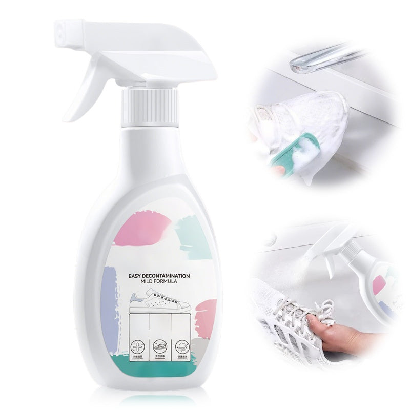 Spray portatile per la pulizia rapida delle scarpe bianche