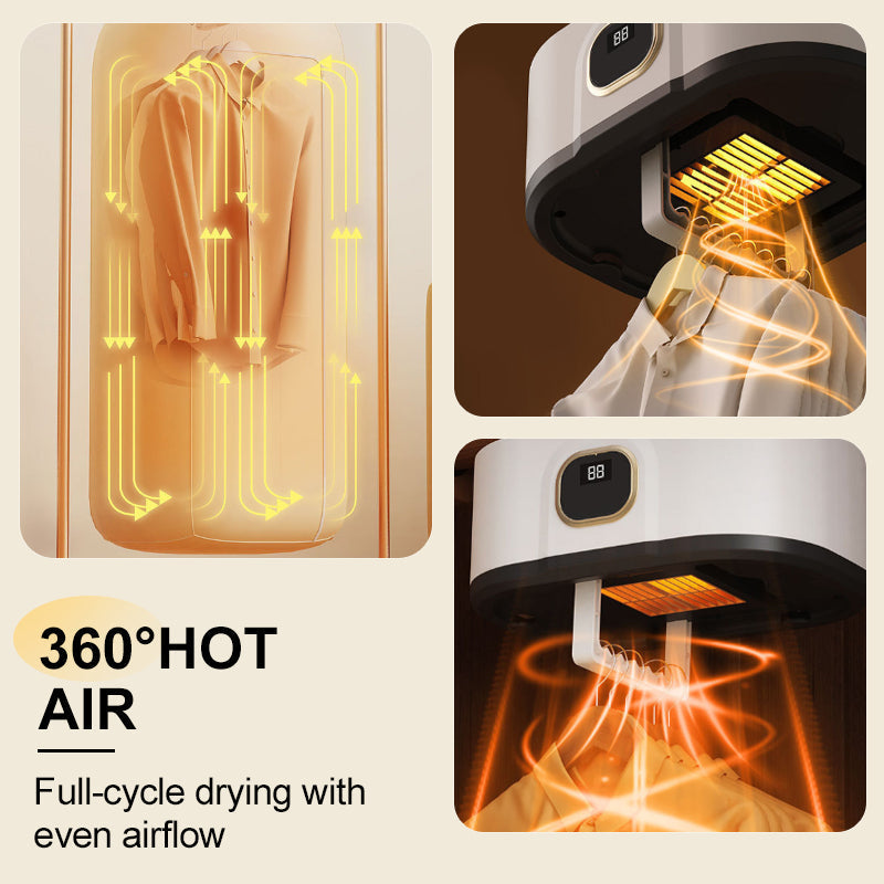 🔥Mini asciugatrice portatile pieghevole -✨Di' addio ai vestiti che puzzano di umidità!