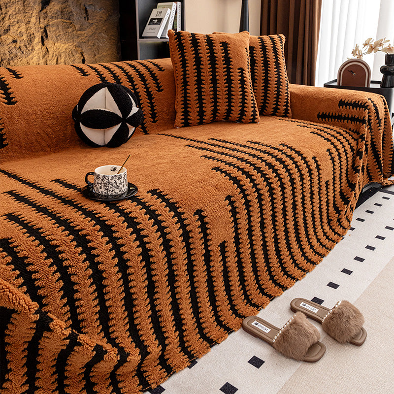 🛋️✨ Copridivano in Peluche Morbido & Antiscivolo – 9 Colori, 5 Misure (180x130cm a 180x420cm) – Protezione Elegante per Divano 1-4+ Persone 🏠💕