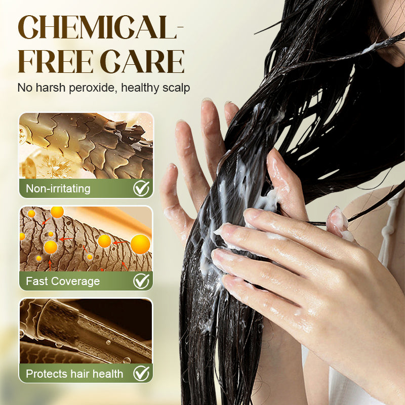 207ml Tintura per capelli all'estratto vegetale per capelli grigi