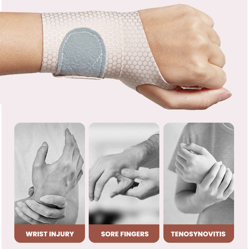 Polsiera Compressiva Ultra Sottile Regolabile – Supporto per Polso e Pollice
