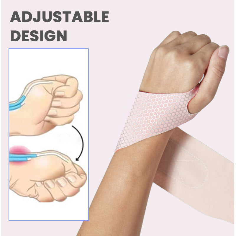 Polsiera Compressiva Ultra Sottile Regolabile – Supporto per Polso e Pollice