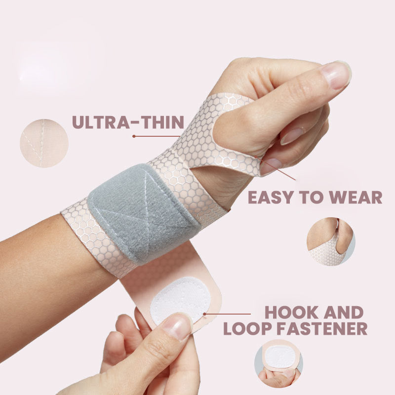 Polsiera Compressiva Ultra Sottile Regolabile – Supporto per Polso e Pollice