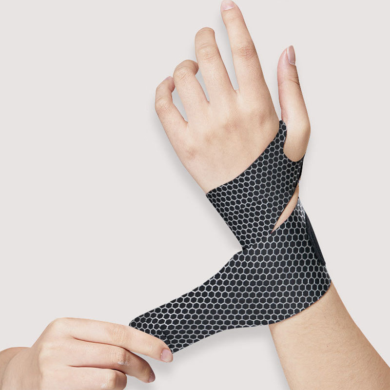 Polsiera Compressiva Ultra Sottile Regolabile – Supporto per Polso e Pollice
