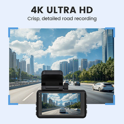 Dashcam 4K Ultra HD per auto con visione notturna