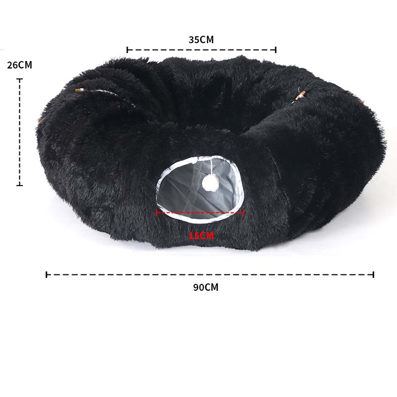 Cuccia Morbida a Tunnel Pieghevole 2 in 1 per Gatti
