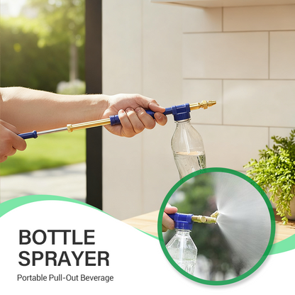 Spruzzatore portatile estraibile per bottiglie di bevand