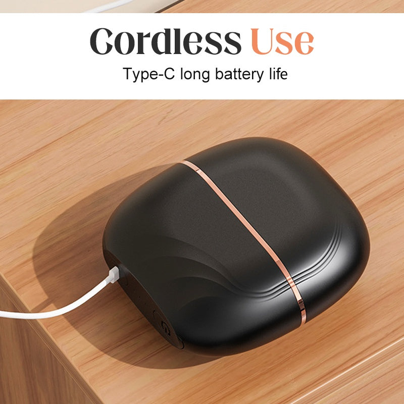 Mini piastra per capelli senza fili con pettin