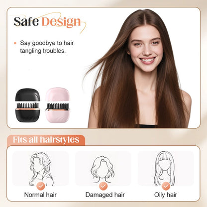 Mini piastra per capelli senza fili con pettin