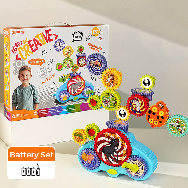 🥳2026 NUOVO ARRIVO🥳💥OLTRE 50K VENDUTI! 🧩Giocattolo elettrico trasformabile con blocchi da costruzione, assemblaggio divertente per bambini ✨