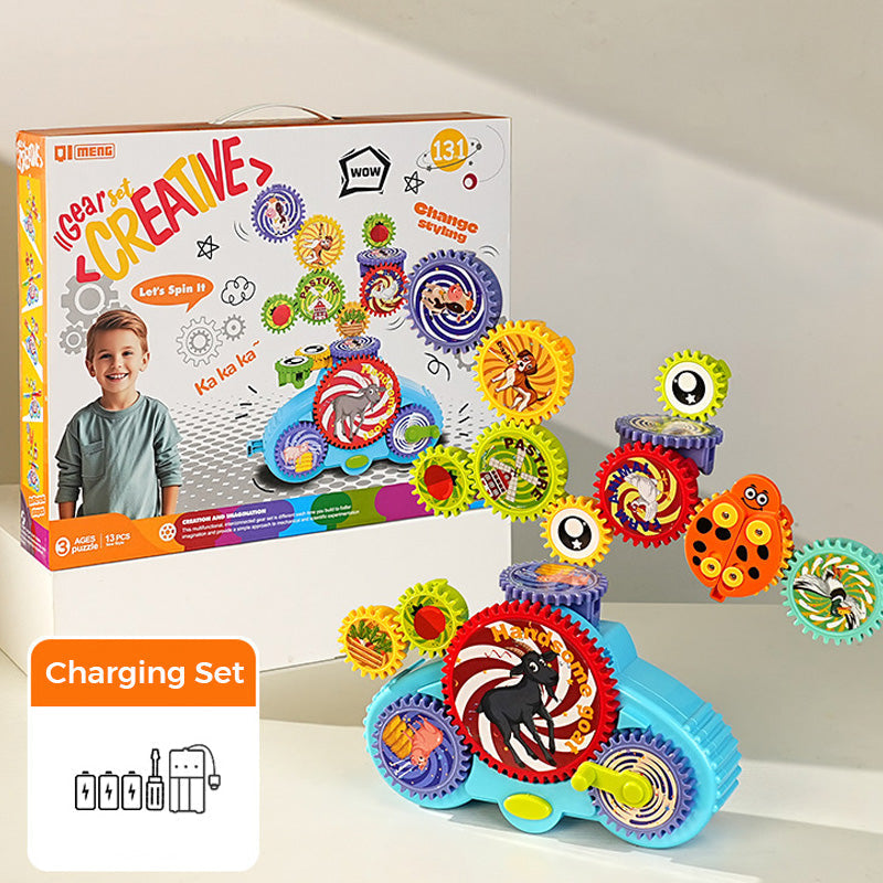 🥳2026 NUOVO ARRIVO🥳💥OLTRE 50K VENDUTI! 🧩Giocattolo elettrico trasformabile con blocchi da costruzione, assemblaggio divertente per bambini ✨