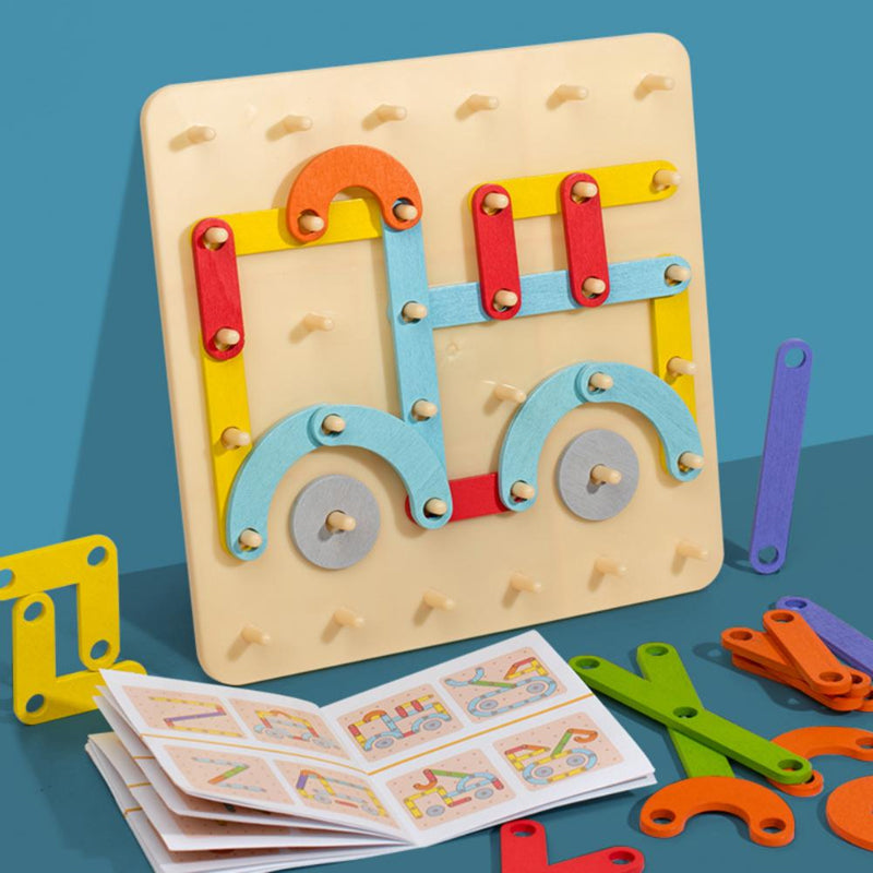 Montessori-Steckbrettpuzzle 🎅Weihnachtsgeschenkidee!🎁Kostenloser Versand