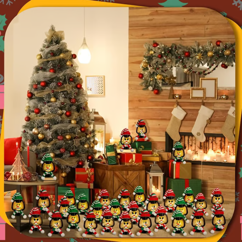⛄ 50% DI SCONTO ORA! ✨ Mini lanterna pupazzo di neve - Luce LED con cappello e sciarpa rimovibili per decorazioni festive 🎄💡