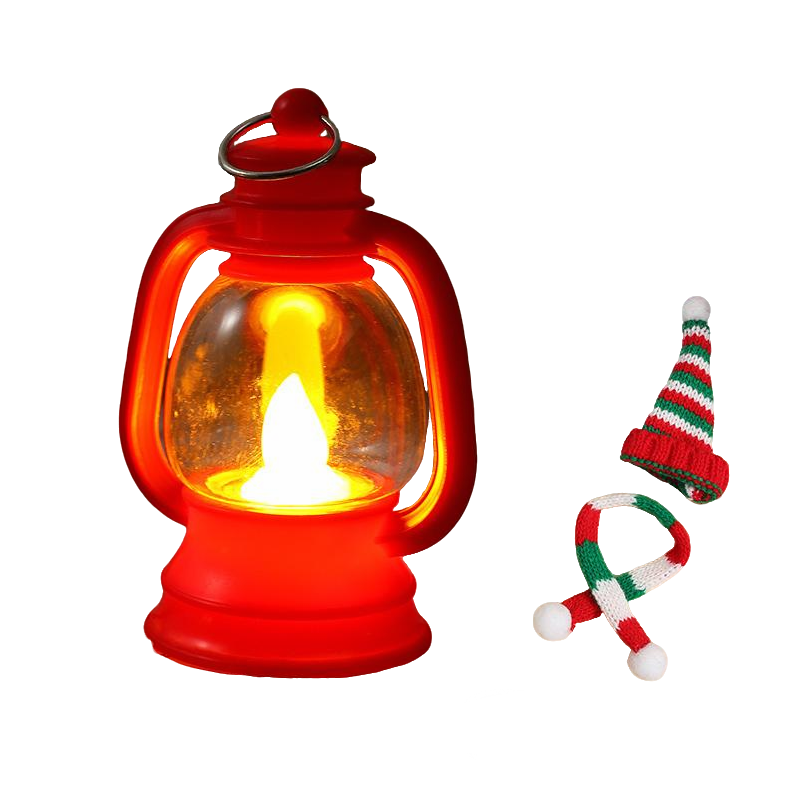 ⛄ 50% DI SCONTO ORA! ✨ Mini lanterna pupazzo di neve - Luce LED con cappello e sciarpa rimovibili per decorazioni festive 🎄💡