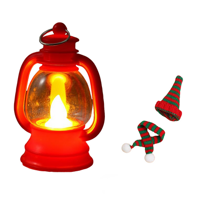 ⛄ 50% DI SCONTO ORA! ✨ Mini lanterna pupazzo di neve - Luce LED con cappello e sciarpa rimovibili per decorazioni festive 🎄💡