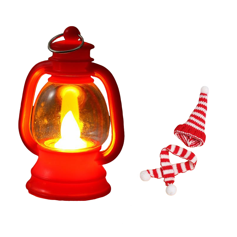 ⛄ 50% DI SCONTO ORA! ✨ Mini lanterna pupazzo di neve - Luce LED con cappello e sciarpa rimovibili per decorazioni festive 🎄💡