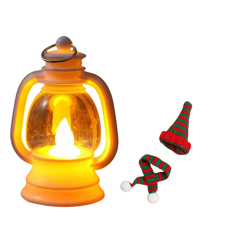 ⛄ 50% DI SCONTO ORA! ✨ Mini lanterna pupazzo di neve - Luce LED con cappello e sciarpa rimovibili per decorazioni festive 🎄💡