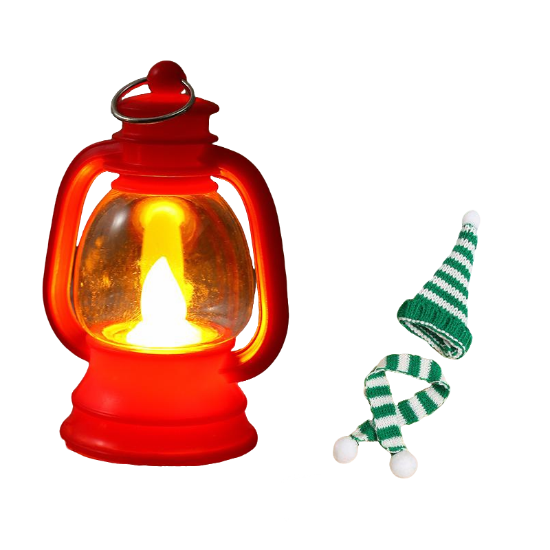 ⛄ 50% DI SCONTO ORA! ✨ Mini lanterna pupazzo di neve - Luce LED con cappello e sciarpa rimovibili per decorazioni festive 🎄💡