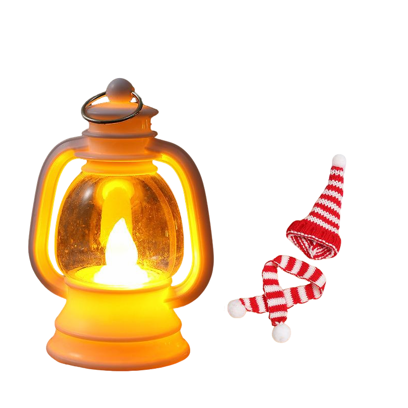 ⛄ 50% DI SCONTO ORA! ✨ Mini lanterna pupazzo di neve - Luce LED con cappello e sciarpa rimovibili per decorazioni festive 🎄💡