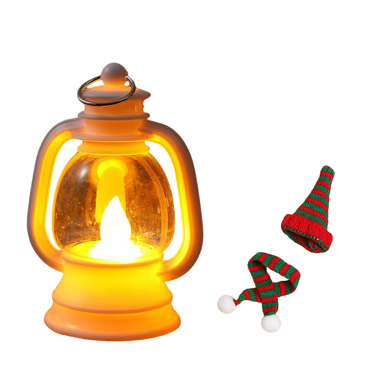 ⛄ 50% DI SCONTO ORA! ✨ Mini lanterna pupazzo di neve - Luce LED con cappello e sciarpa rimovibili per decorazioni festive 🎄💡