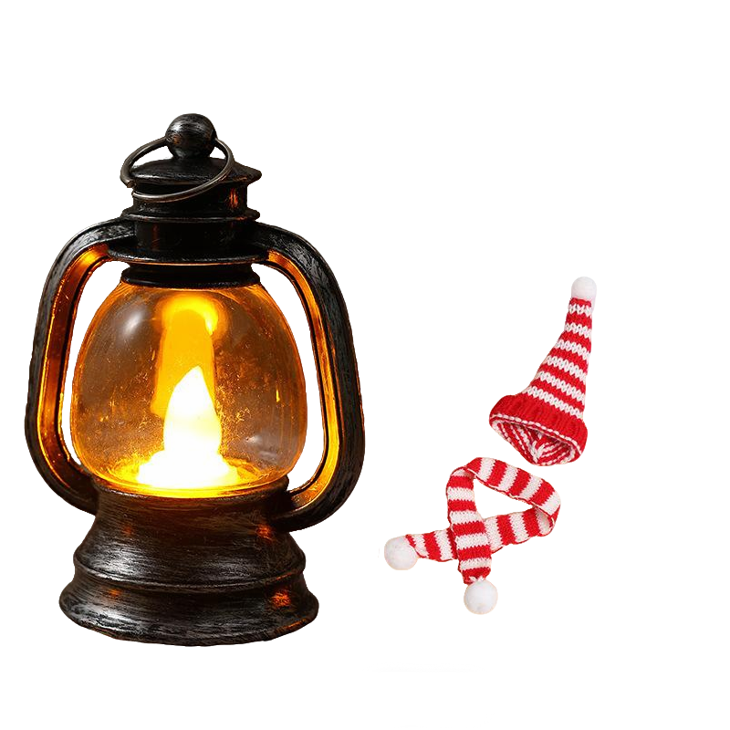 ⛄ 50% DI SCONTO ORA! ✨ Mini lanterna pupazzo di neve - Luce LED con cappello e sciarpa rimovibili per decorazioni festive 🎄💡