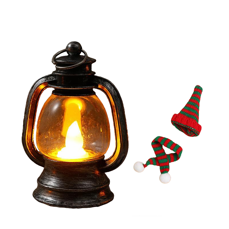 ⛄ 50% DI SCONTO ORA! ✨ Mini lanterna pupazzo di neve - Luce LED con cappello e sciarpa rimovibili per decorazioni festive 🎄💡