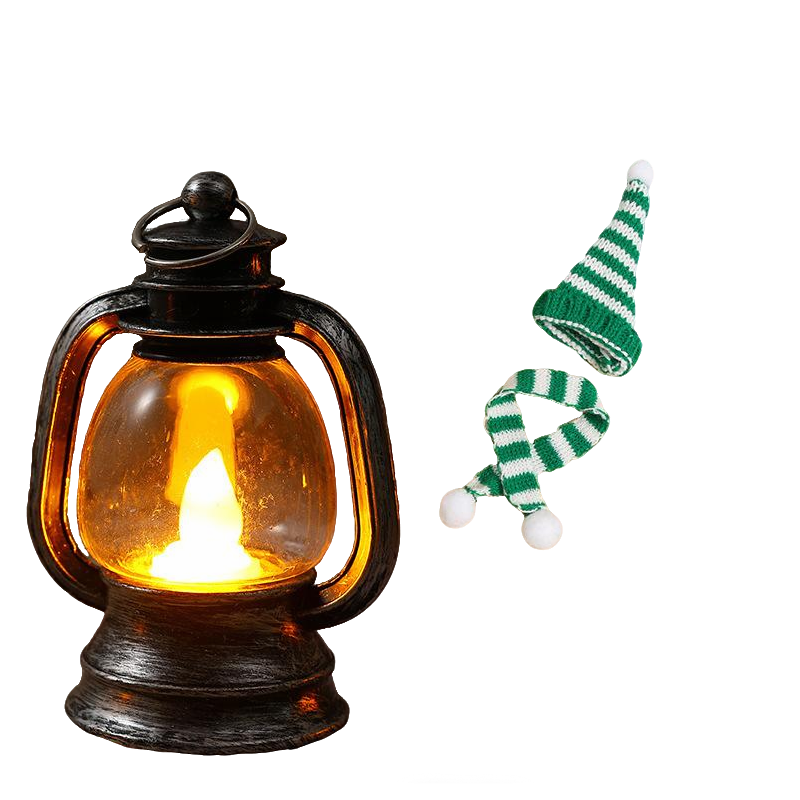 ⛄ 50% DI SCONTO ORA! ✨ Mini lanterna pupazzo di neve - Luce LED con cappello e sciarpa rimovibili per decorazioni festive 🎄💡