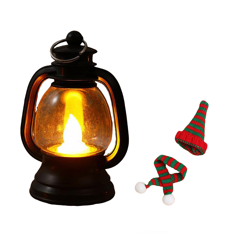 ⛄ 50% DI SCONTO ORA! ✨ Mini lanterna pupazzo di neve - Luce LED con cappello e sciarpa rimovibili per decorazioni festive 🎄💡