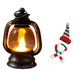 ⛄ 50% DI SCONTO ORA! ✨ Mini lanterna pupazzo di neve - Luce LED con cappello e sciarpa rimovibili per decorazioni festive 🎄💡