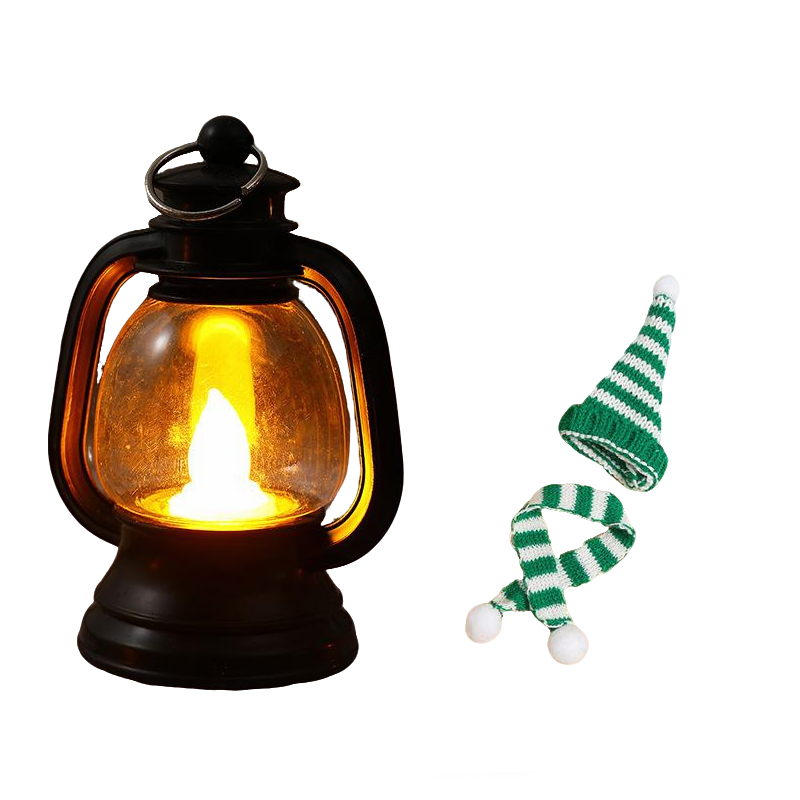 ⛄ 50% DI SCONTO ORA! ✨ Mini lanterna pupazzo di neve - Luce LED con cappello e sciarpa rimovibili per decorazioni festive 🎄💡