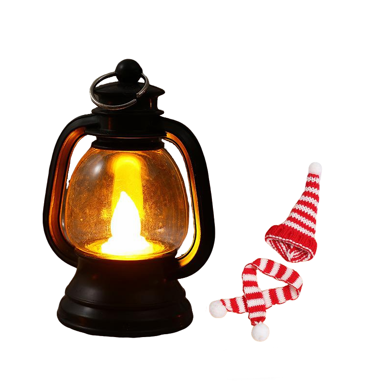 ⛄ 50% DI SCONTO ORA! ✨ Mini lanterna pupazzo di neve - Luce LED con cappello e sciarpa rimovibili per decorazioni festive 🎄💡