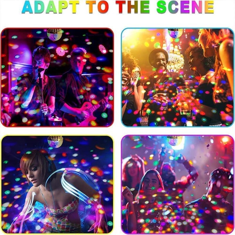 💥Vendita di Natale anticipata✨ 49% OFF💥 Luce rotante colorata a sfera da discoteca