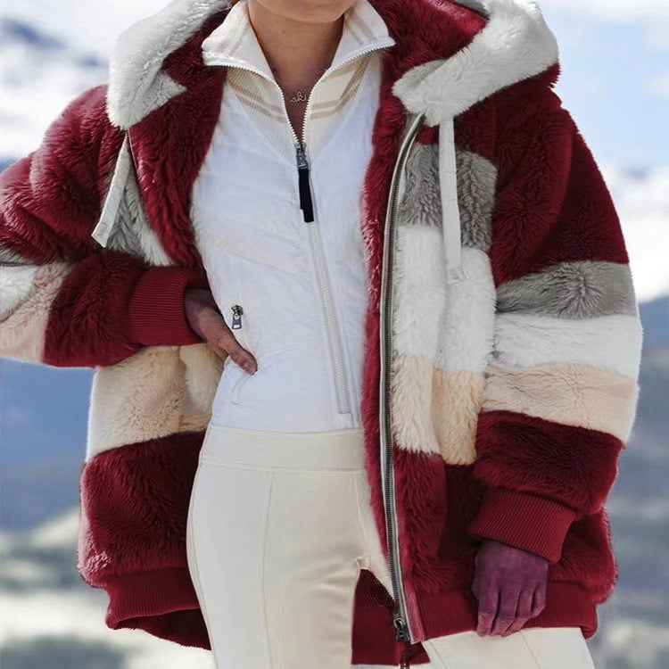 🎅 Vendita calda 49% OFF🔥Cappotto imbottito a contrasto🐑