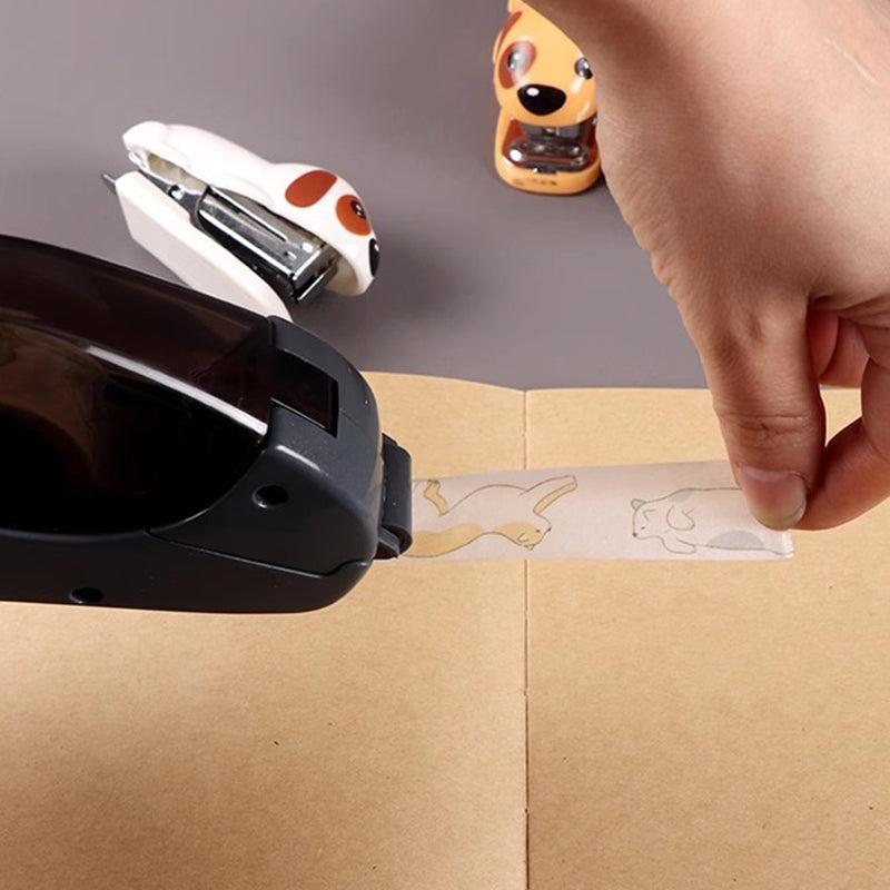 🎁 ULTIMA OCCASIONE: 49% DI SCONTO ✨✂️ Porta-nastro portatile azionabile con una mano, rapido, ordinato e senza batterie
