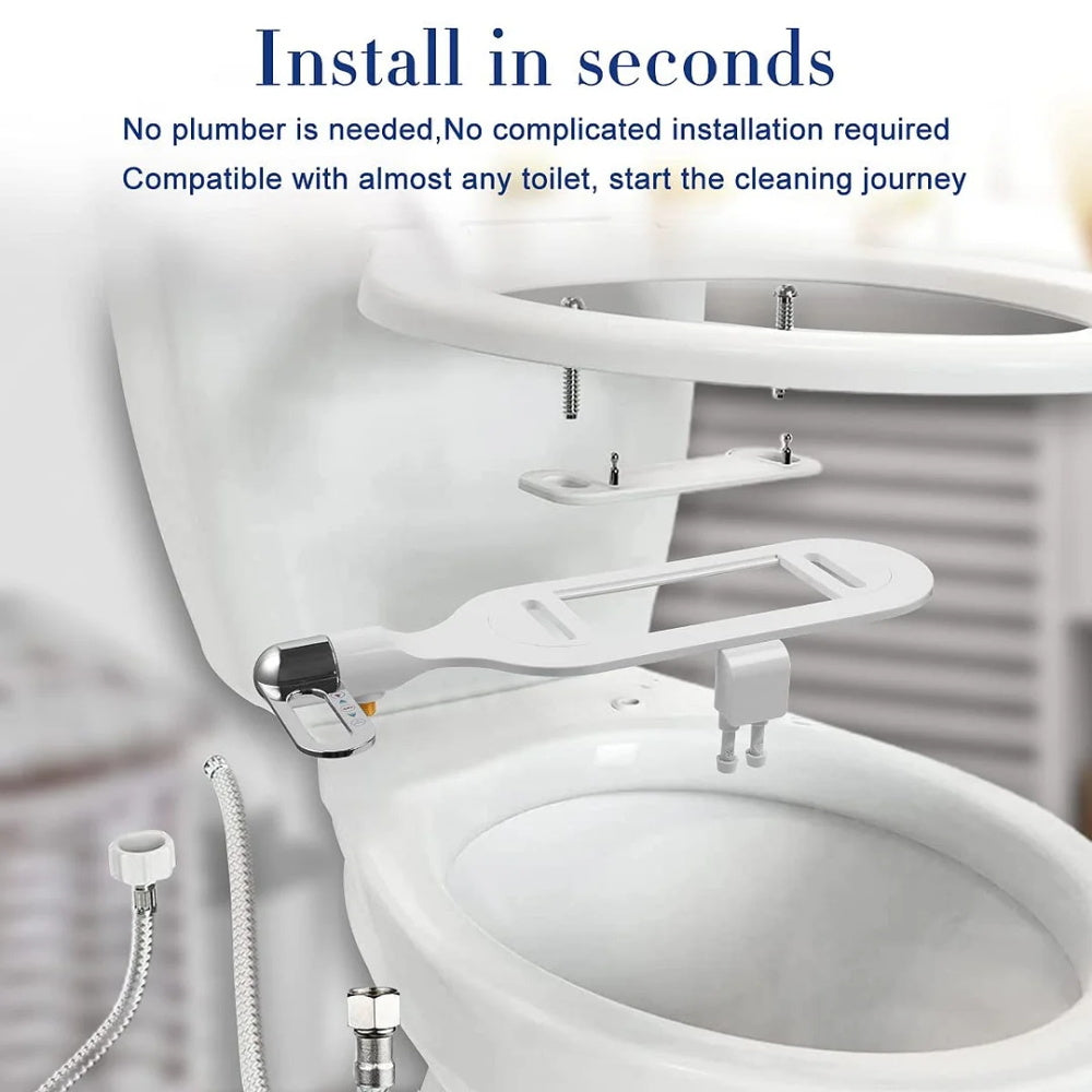🚽 50% DI SCONTO! 🚿 Bagno Bidet Non Elettrico a Doppio Getto – Igienico, Installazione Facile & Autopulente con Design Moderno ✨