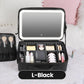 Borsa Trucchi Portatile con Specchio LED Integrato