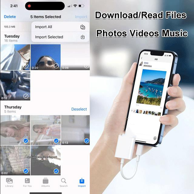 🔌 SCONTO DEL 49% ORA! 📱 Lettore 5 in 1 per Android: doppio adattatore USB-C, ricarica rapida e sincronizzazione dati ⚡