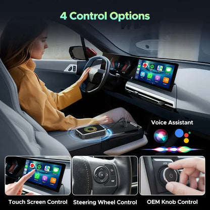🔥 50% di sconto 🎁 Mini Adattatore Display Wireless – Trasforma la tua auto in un centro multimediale 4K con Android 13, split screen e plug-and-play! 🚗💻