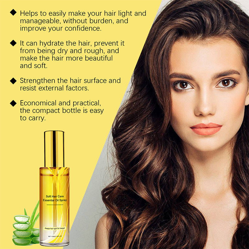 Olio essenziale nutriente leggero per capelli