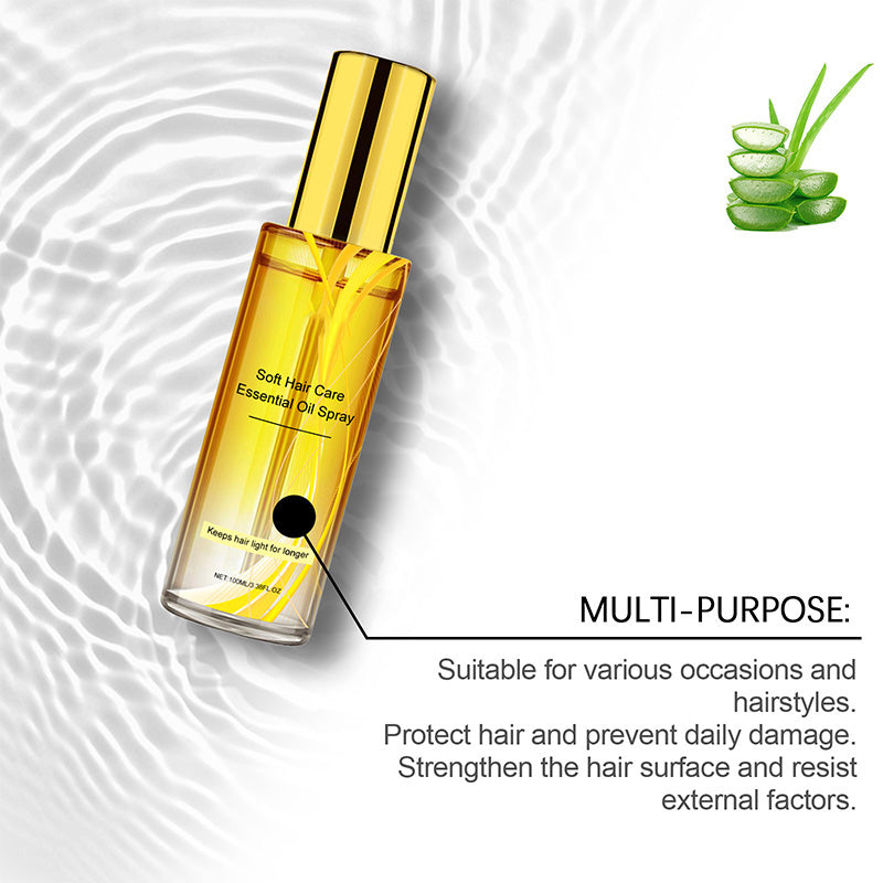 Olio essenziale nutriente leggero per capelli