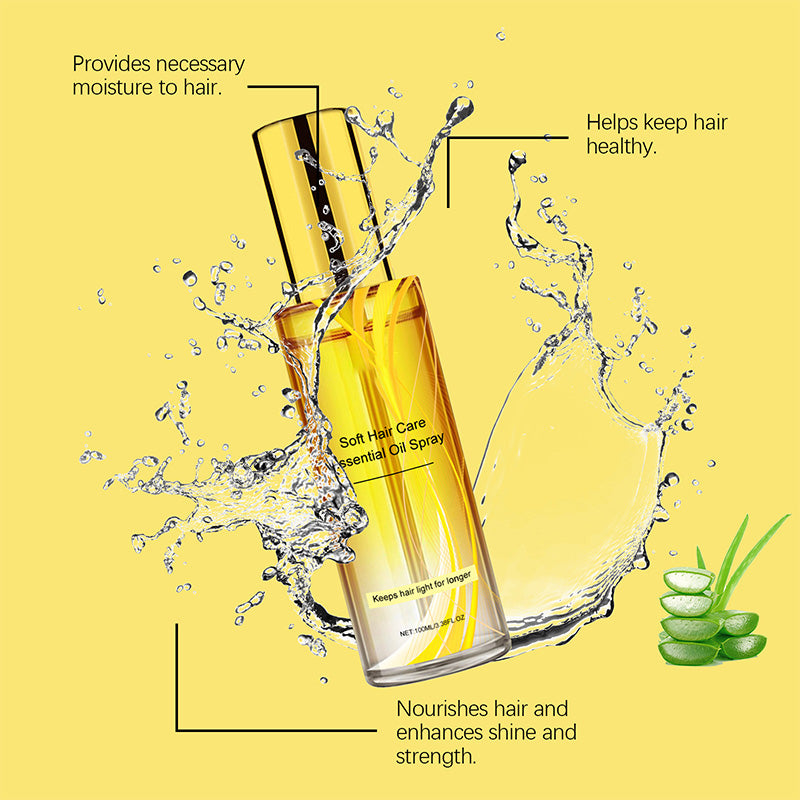 Olio essenziale nutriente leggero per capelli