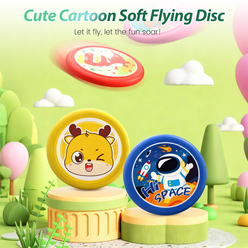 Frisbee Morbido da Esterno per Bambini con Design Cartoon