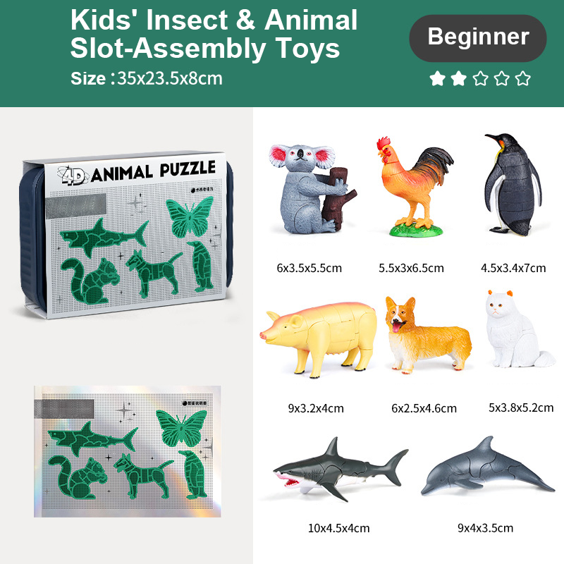 🐞 60% DI SCONTO! 🐛 GIOCATTOLI DA MONTARE - 12 Modelli di Insetti e Animali, Sviluppa la Manualità e la Curiosità, Ideale per Bambini 5+ Anni 🔍🧩